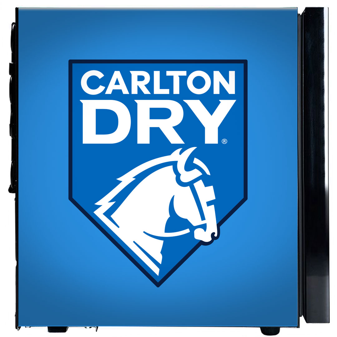 Carlton Dry Glass Door Bar Fridge 46L Mid Blue