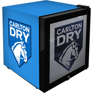 Carlton Dry Glass Door Bar Fridge 46L Mid Blue