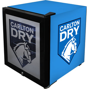 Carlton Dry Glass Door Bar Fridge 46L Mid Blue